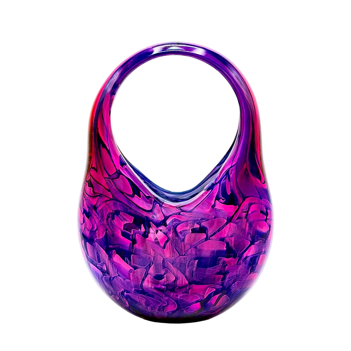 Blue Murrini with Ruby Overlay