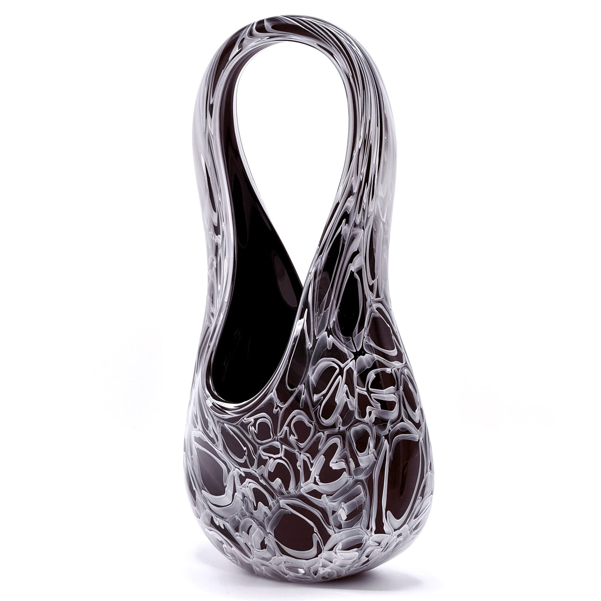 Black and White Murrini Peanut