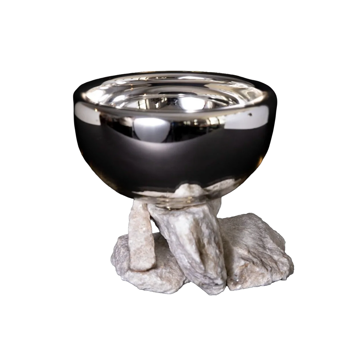 Mirror Bowl on Marble Base